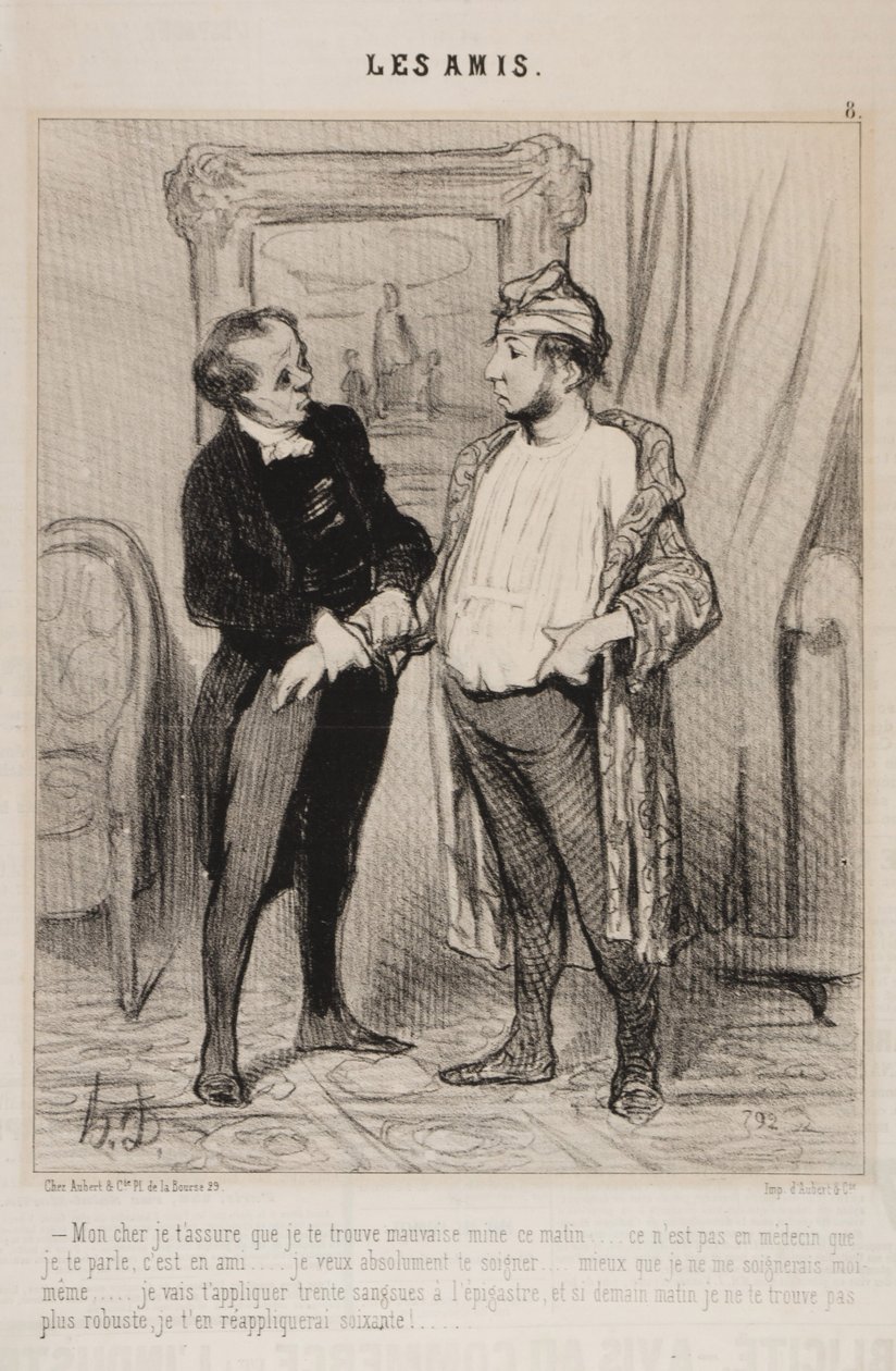 Má drahá, ujišťuji tě, že dnes ráno vypadáš špatně... od Honoré Daumier