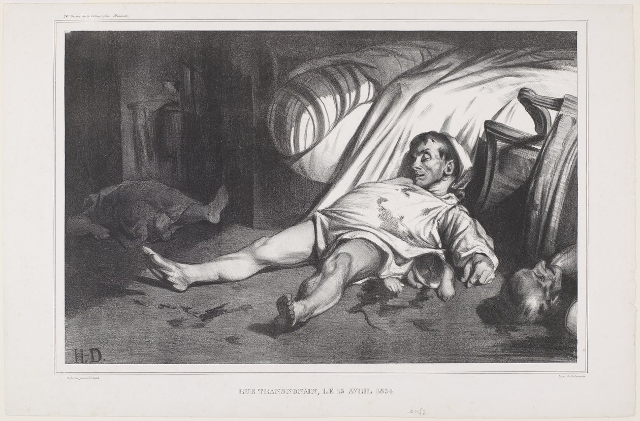 Rue Transnonain, 15. dubna 1834, 1834 od Honoré Daumier