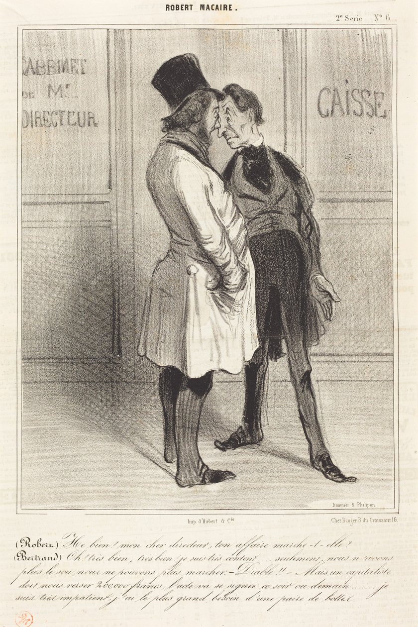 (Robert) Nuže, můj milý řediteli... od Honoré Daumier
