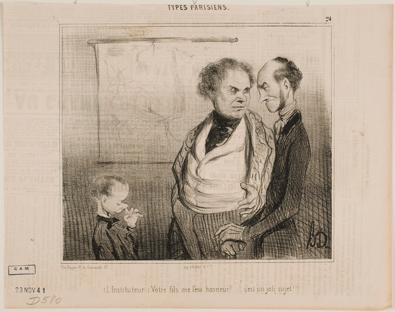 (Učitel): Váš syn mi udělá radost... od Honoré Daumier