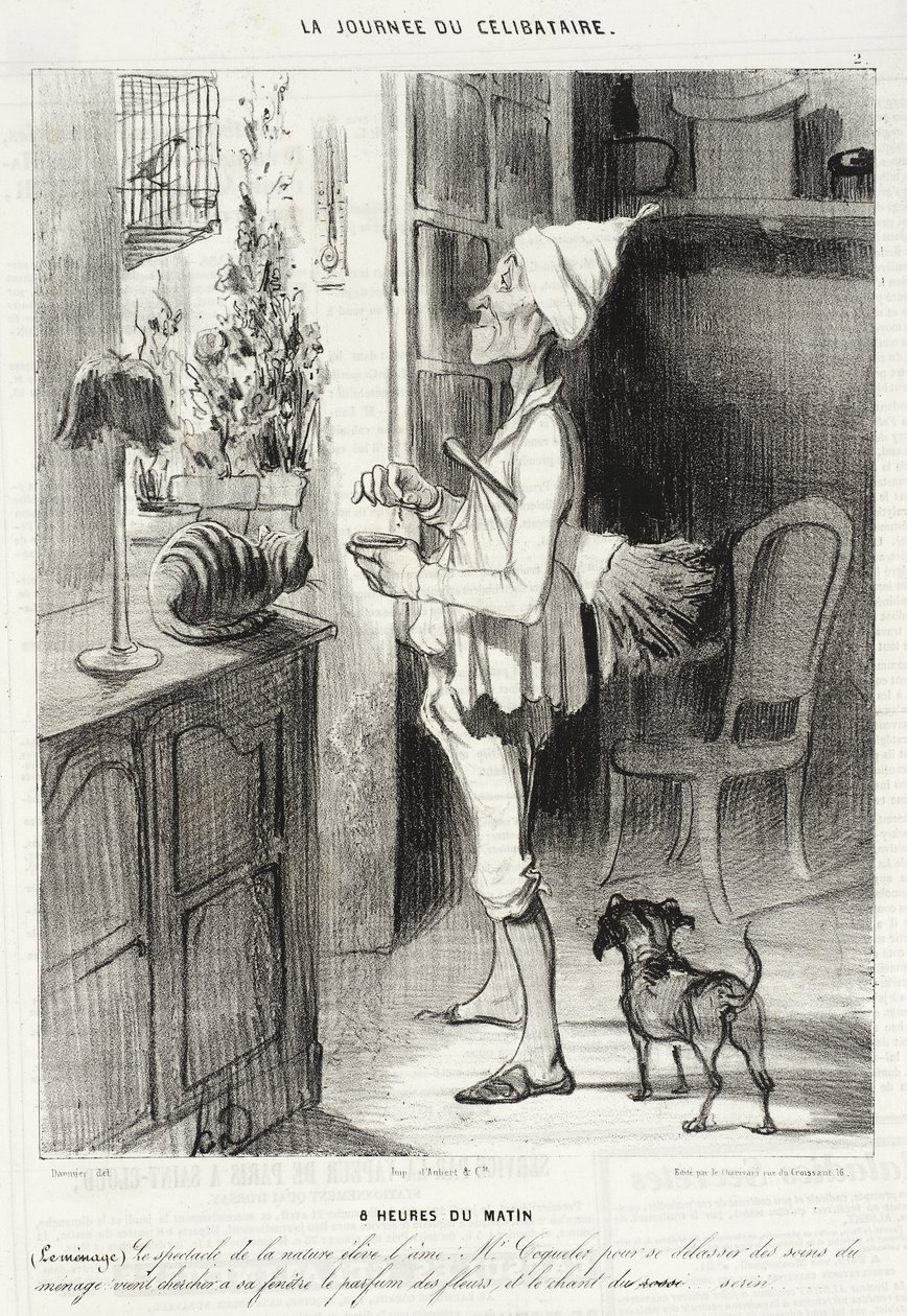 8 hodin ráno od Honoré Daumier