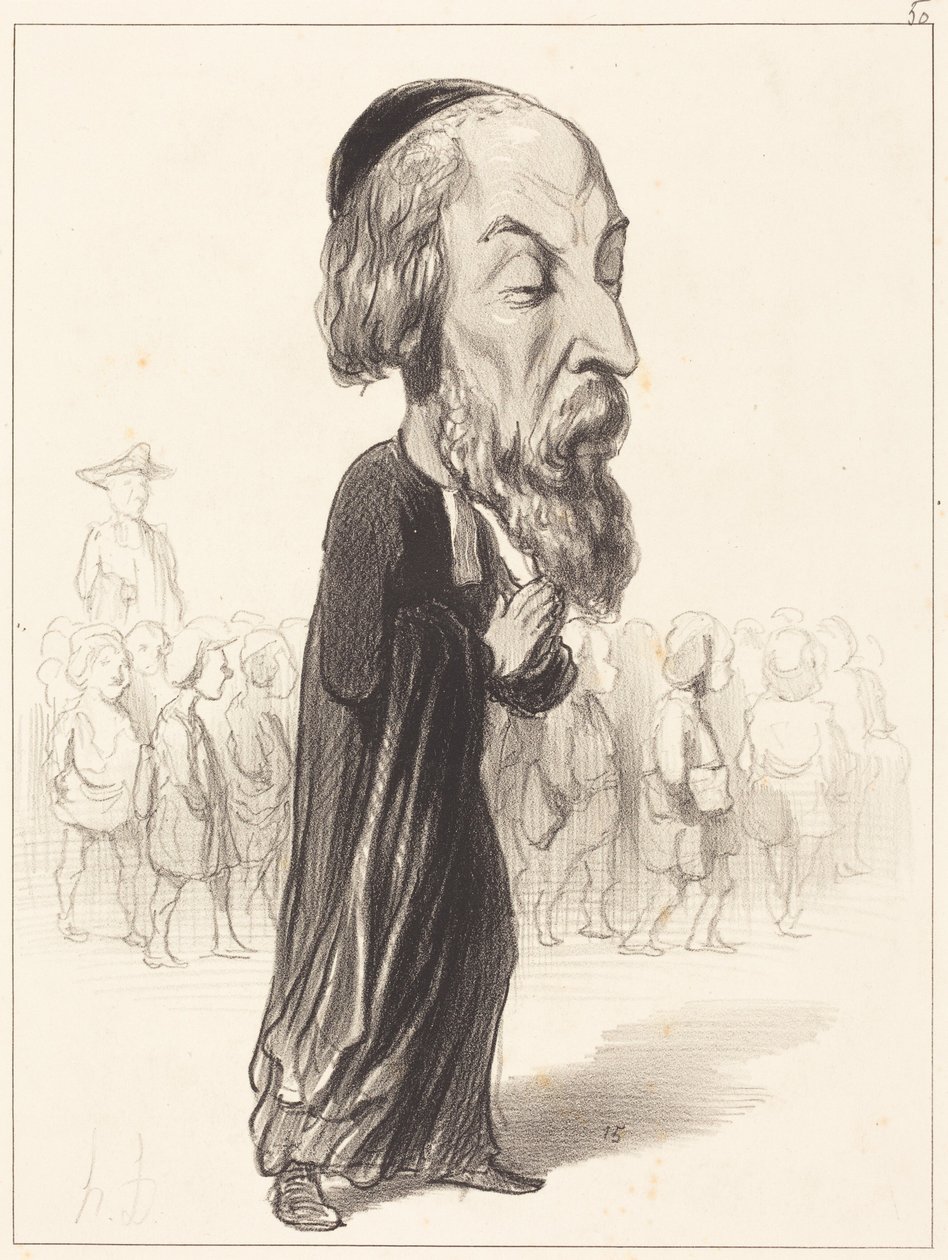 A. Fréd. Pierre, hrabě z Falloux od Honoré Daumier