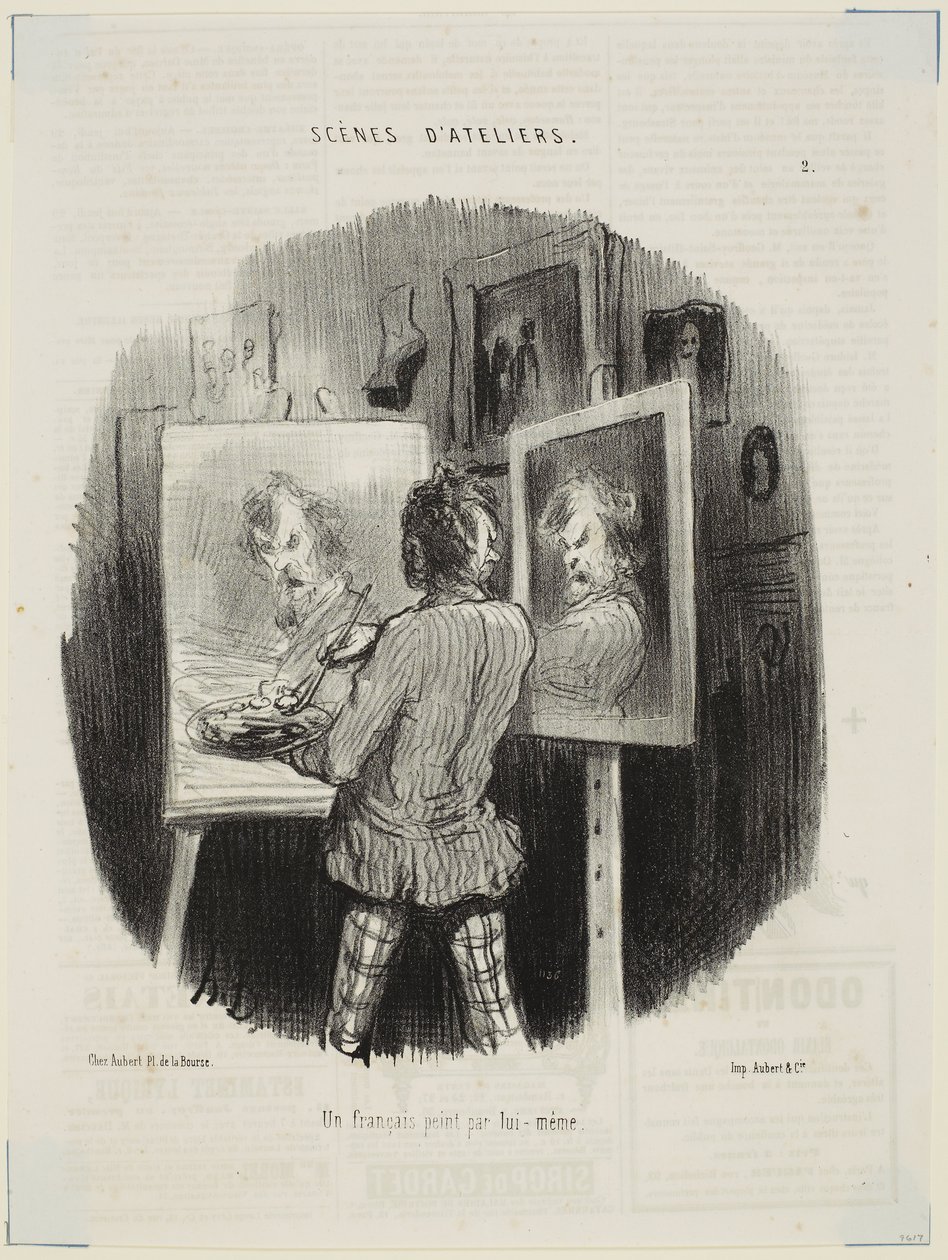 Francouz zobrazený jím samým od Honoré Daumier