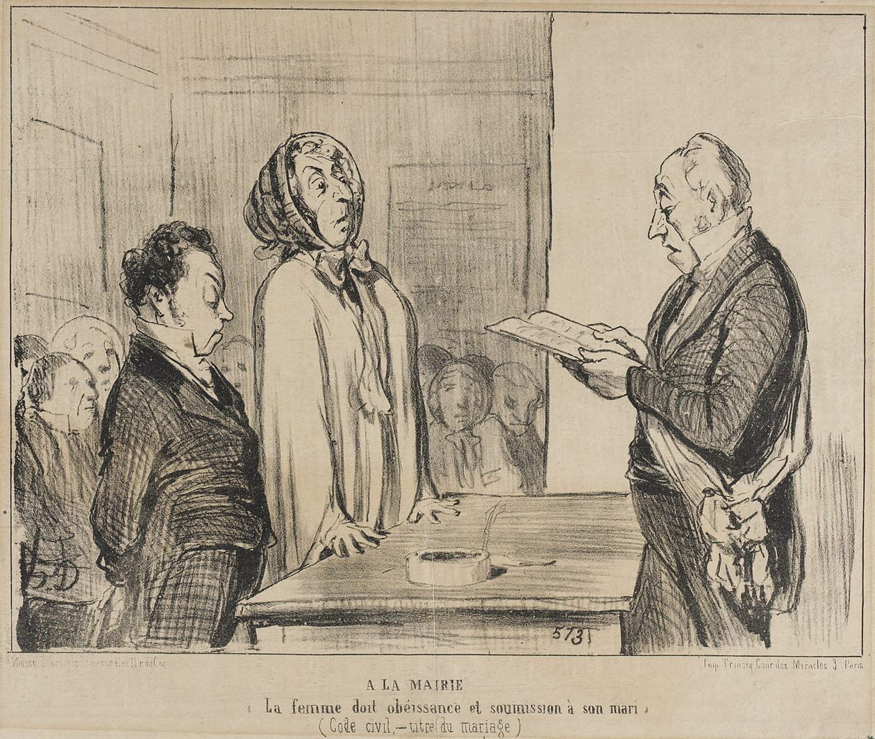 Na radnici... od Honoré Daumier