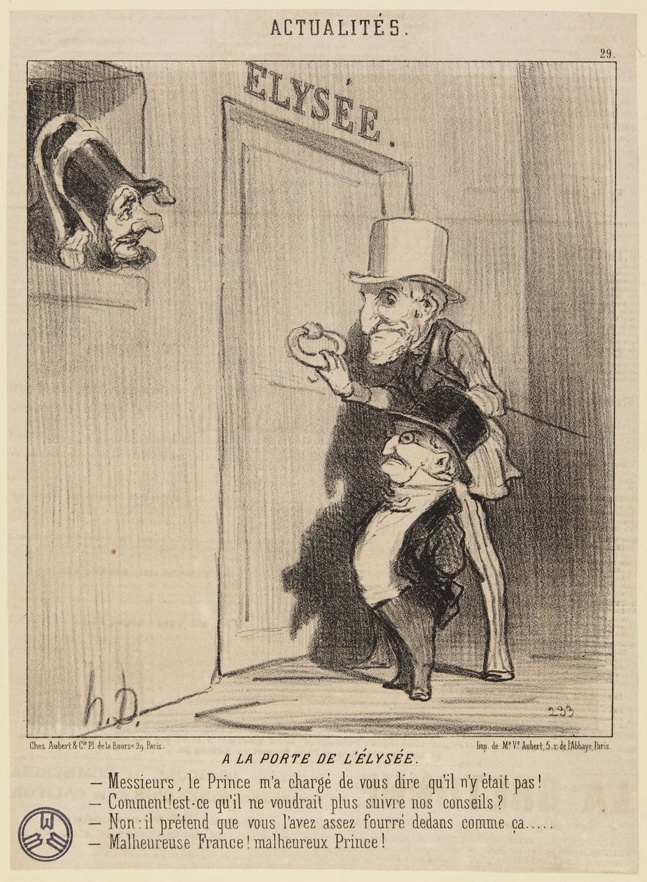 „U brány Elysejského paláce“ od Honoré Daumier