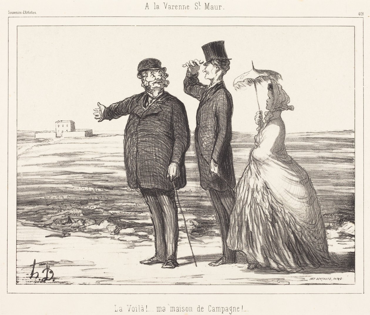 Ve Varenne-Saint-Maur od Honoré Daumier
