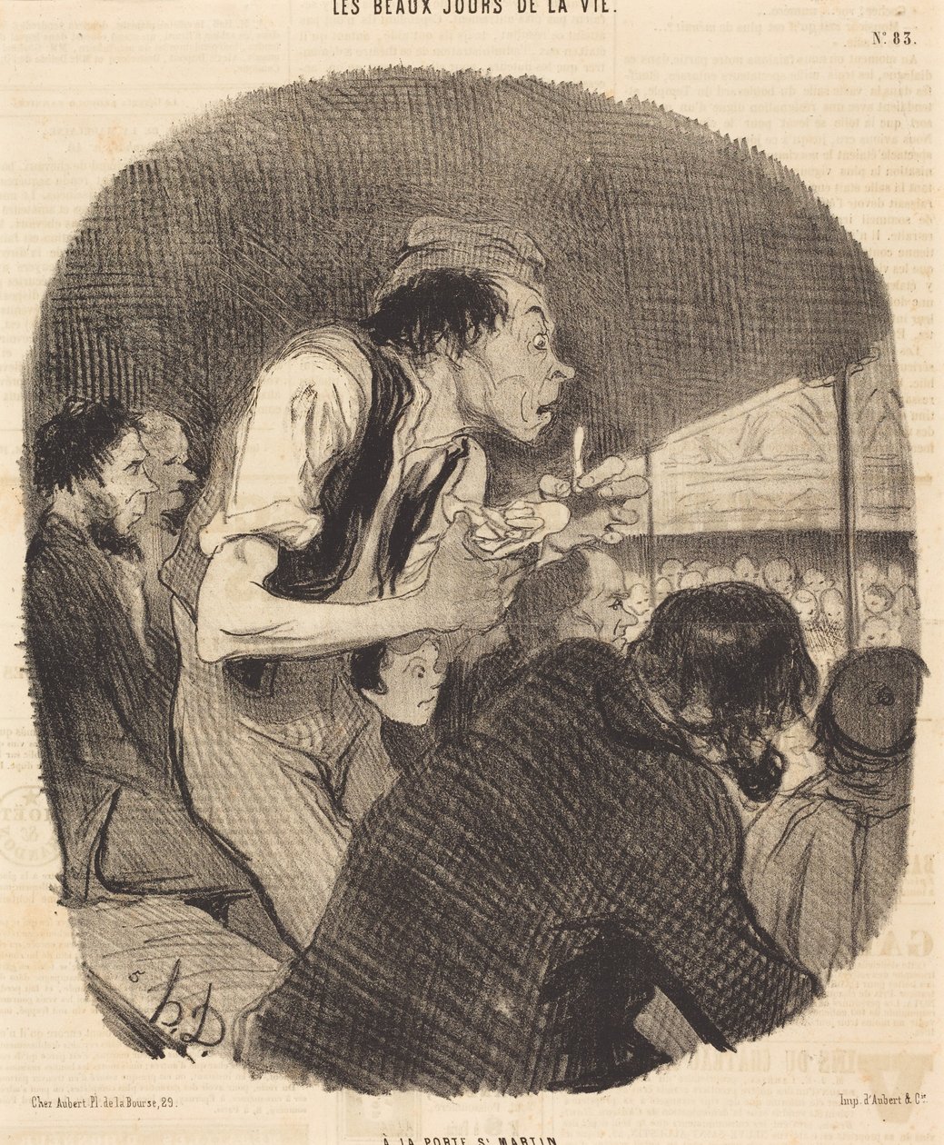 U Porte Saint-Martin od Honoré Daumier