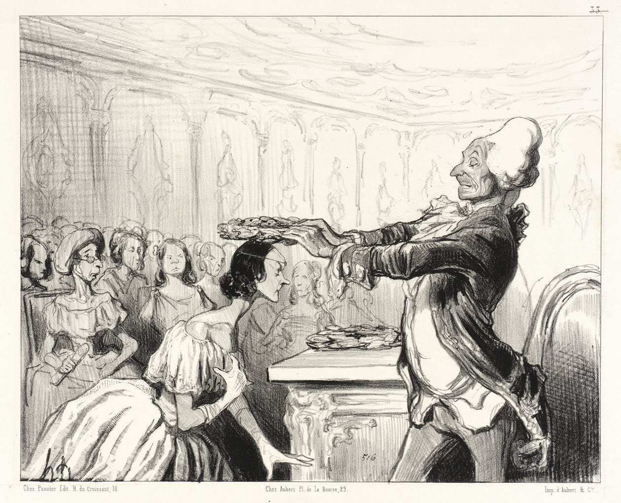 Akademie žen od Honoré Daumier