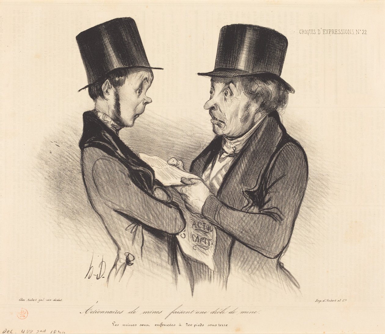 Akcionáři dolů... od Honoré Daumier