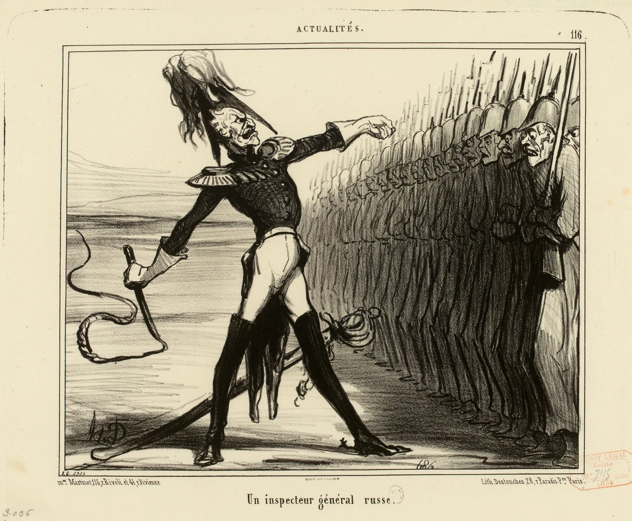 Aktuality č. 116: Ruský generální inspektor od Honoré Daumier