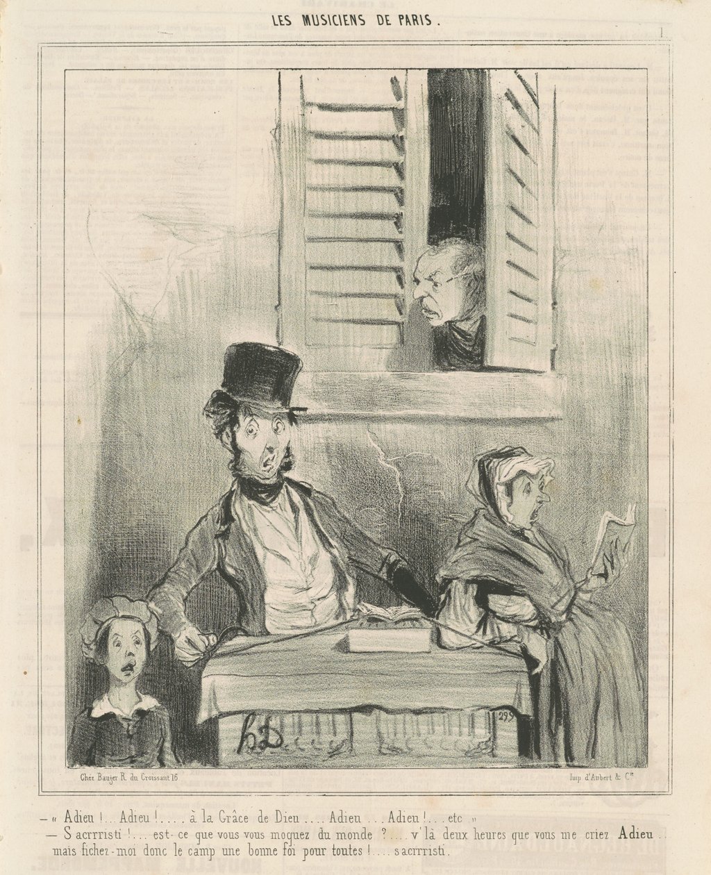 Ahoj! ...z milosti Boží... od Honoré Daumier