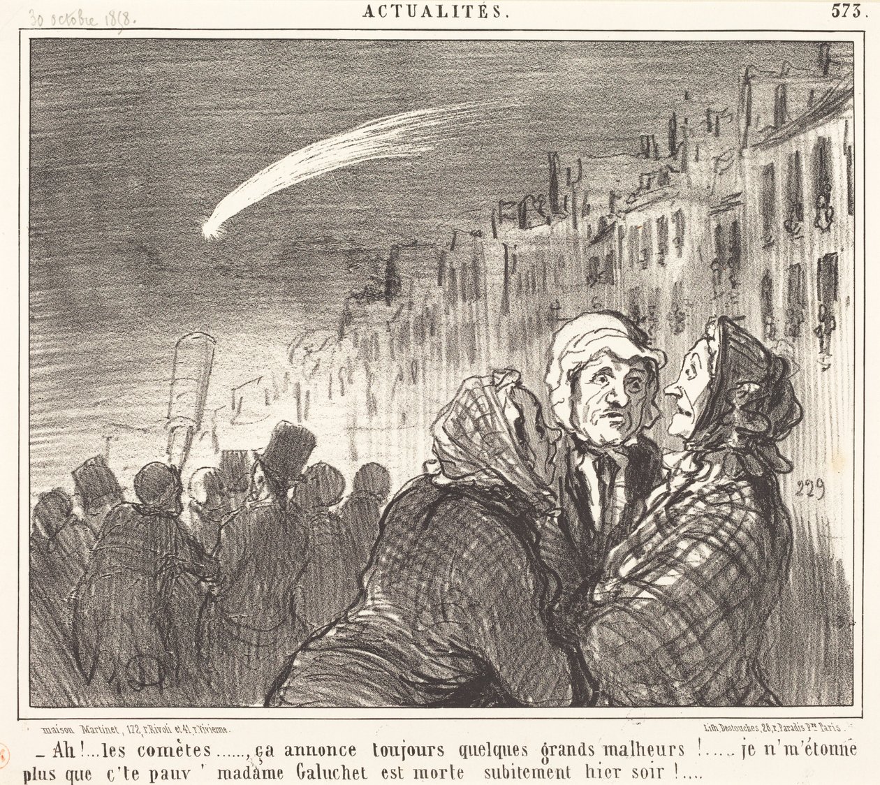 Ach!... komety... od Honoré Daumier