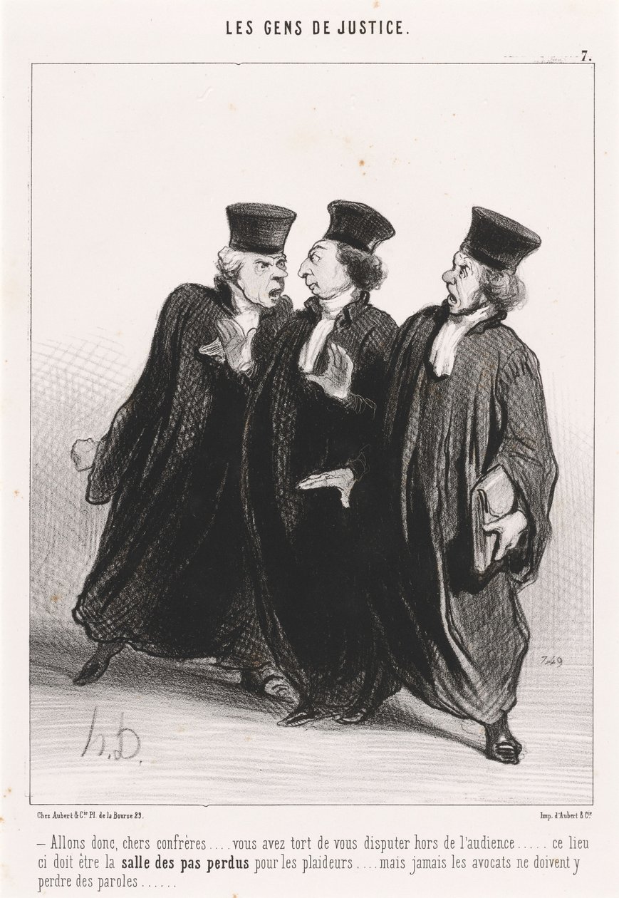 Nuže, drazí kolegové... od Honoré Daumier