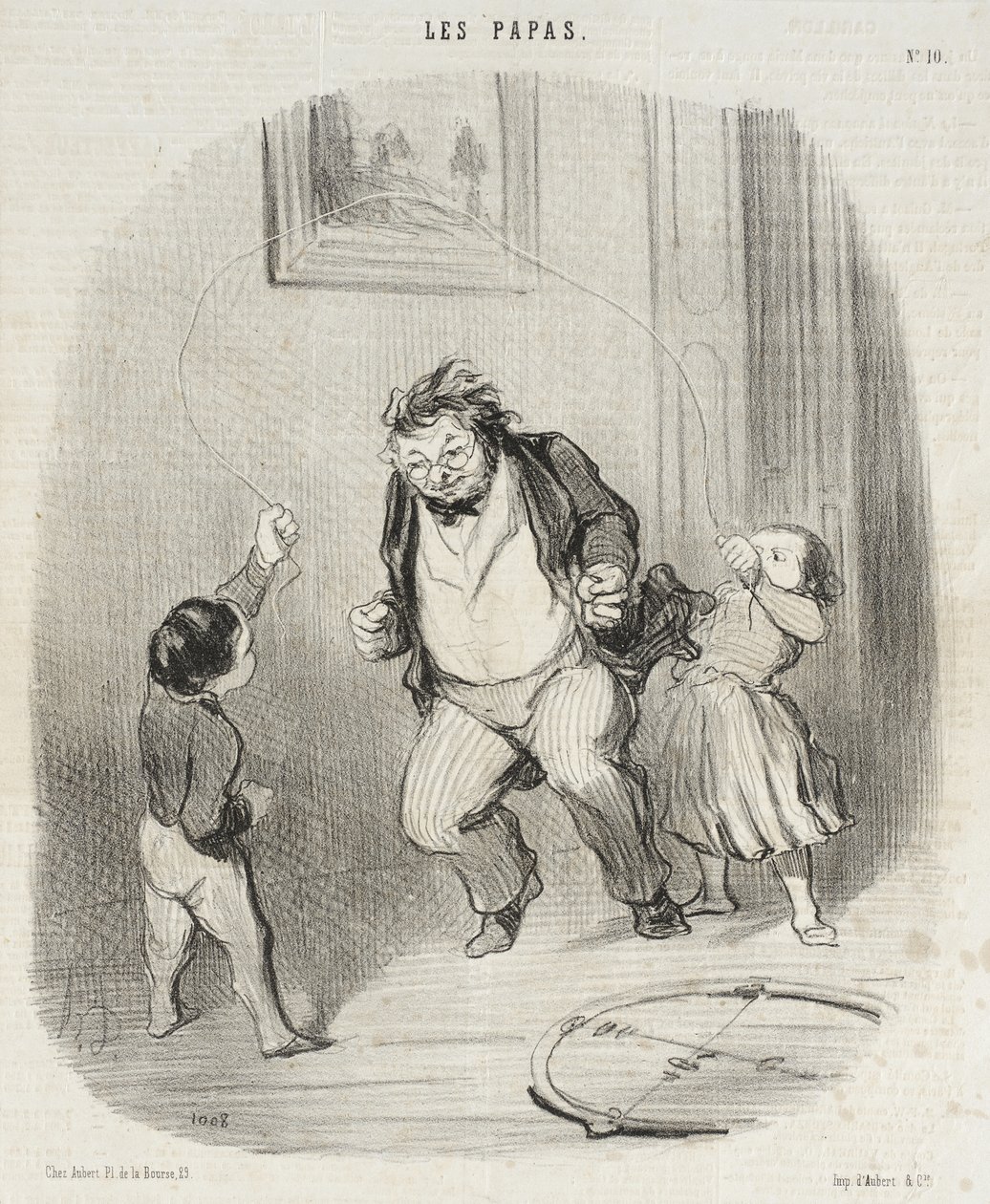 No tak, tatínku... ještě... třicet dva kol! od Honoré Daumier
