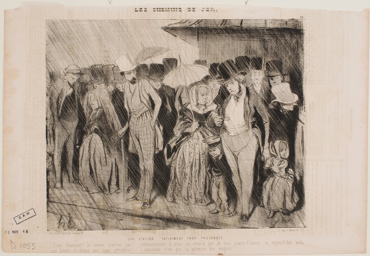 Nekonečné čekání na nádraží od Honoré Daumier