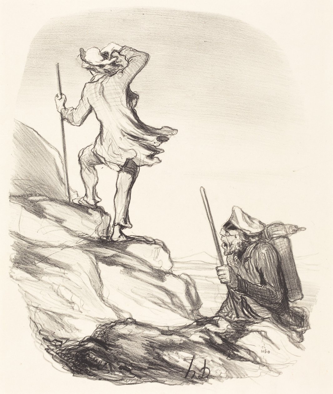 Vidíš nějaké civilizované místo... od Honoré Daumier