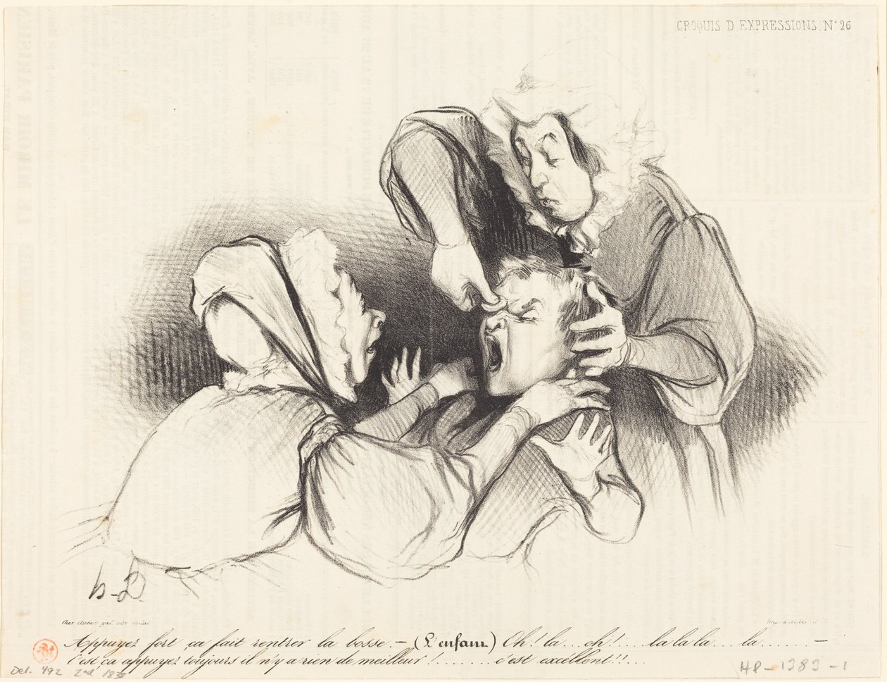 Tlačte silně, bouli to zatlačí zpět... od Honoré Daumier