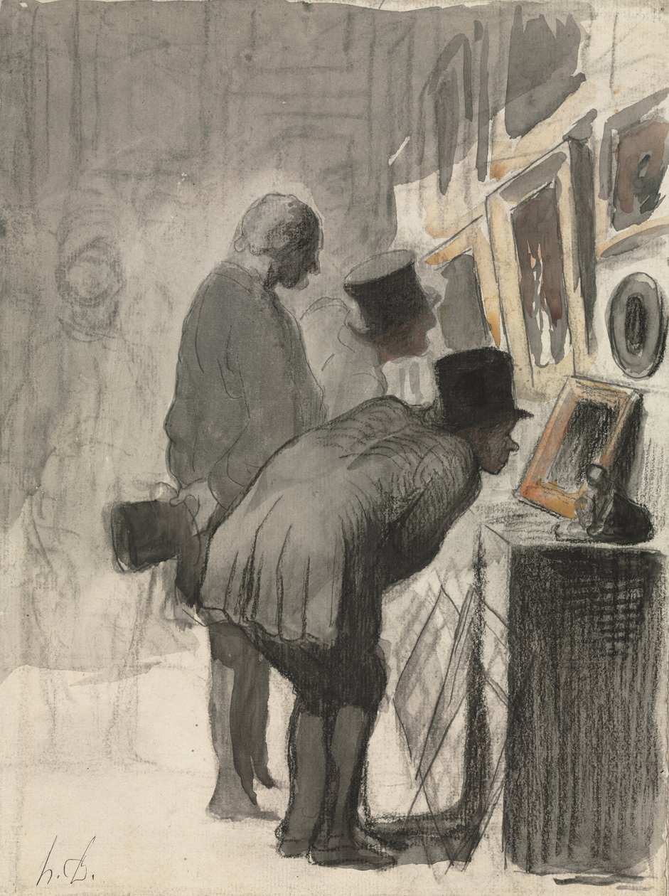 Milovníci umění, 1863-69 od Honoré Daumier
