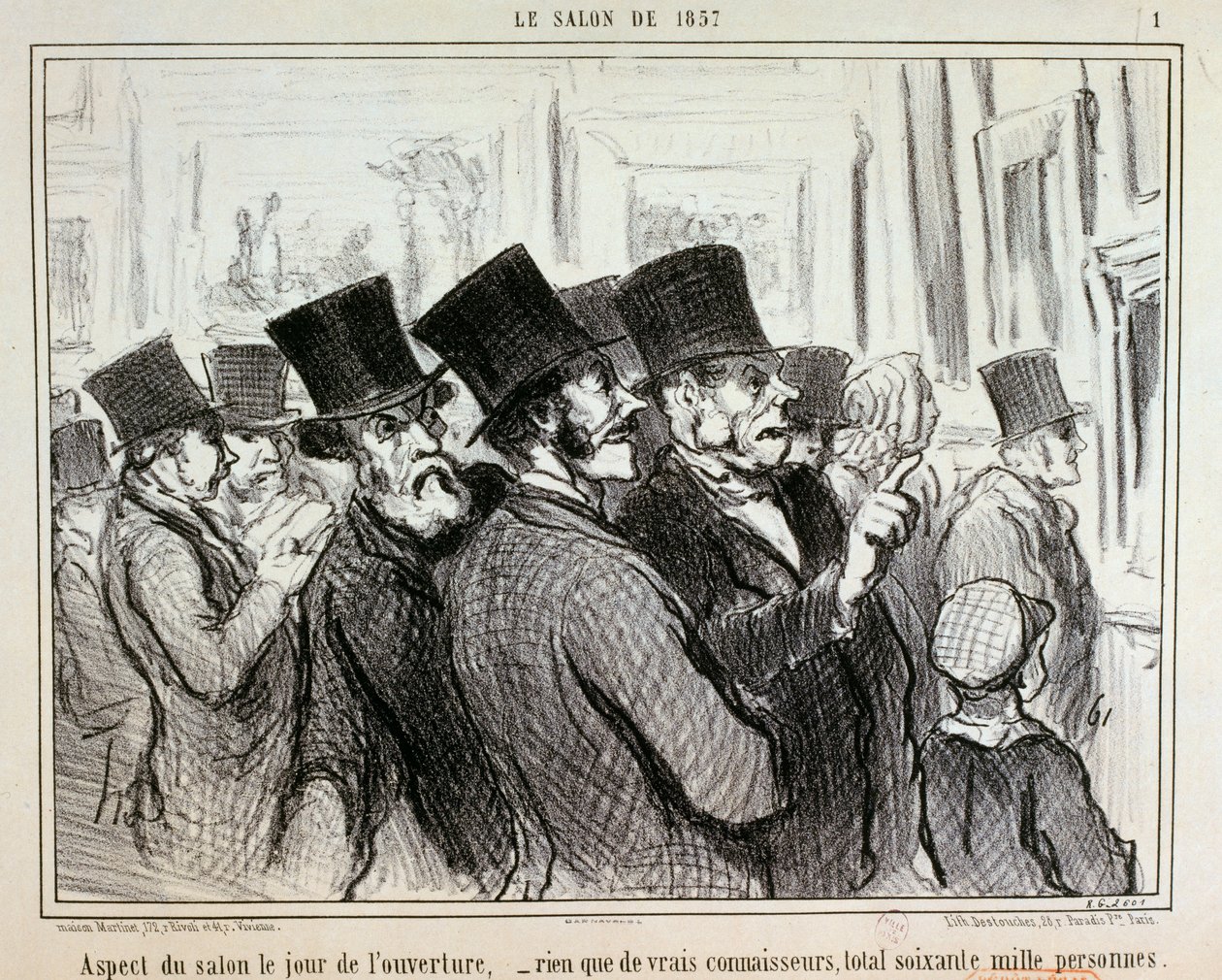 Jak vypadal veletrh v den zahájení... / 1. od Honoré Daumier