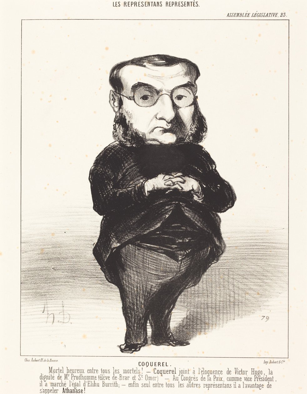 Ath. L. Charles Coquerel od Honoré Daumier