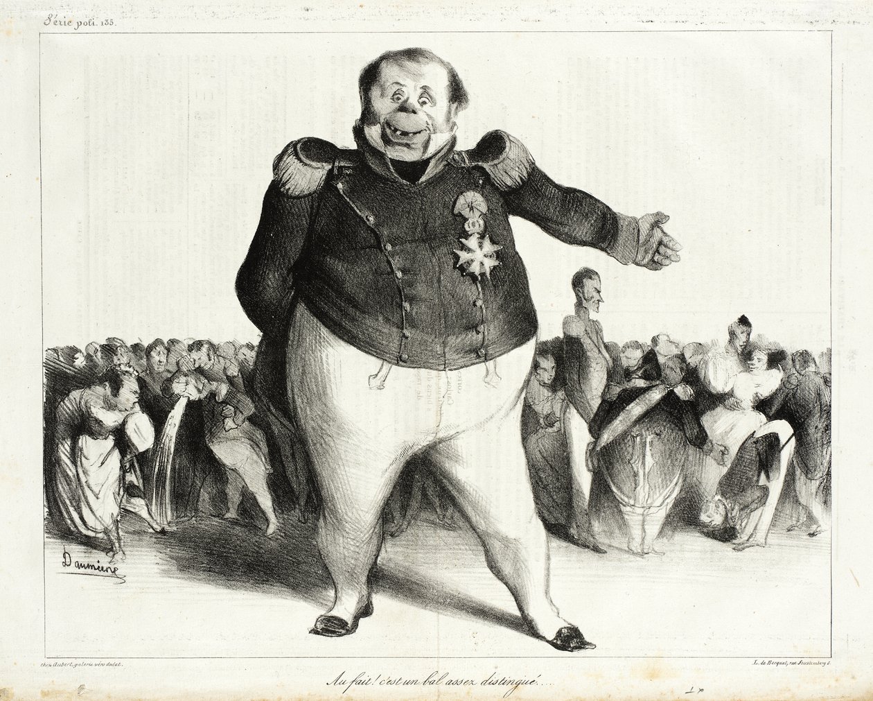 Vskutku! To je docela distingovaný ples! od Honoré Daumier