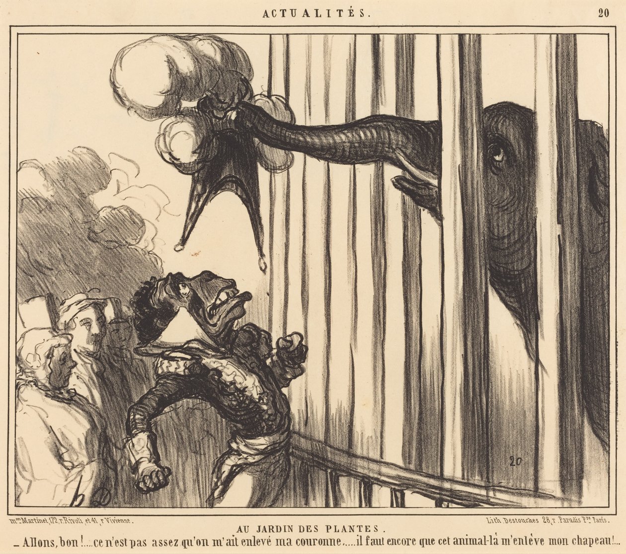 V Jardin des Plantes od Honoré Daumier