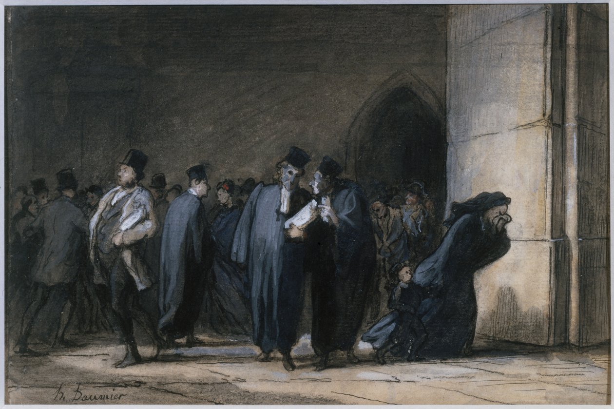 V justičním paláci od Honoré Daumier