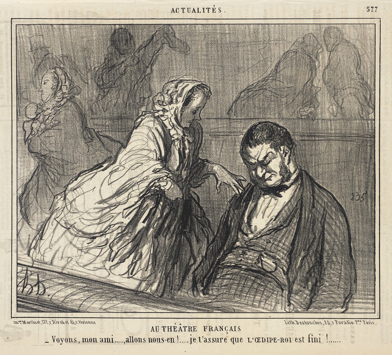 V Théâtre Français... od Honoré Daumier