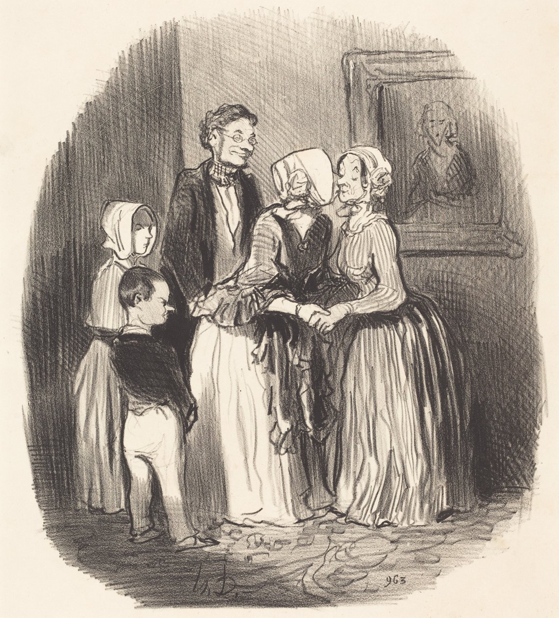 Na Nový rok navštivte... tetu Rabourdin od Honoré Daumier