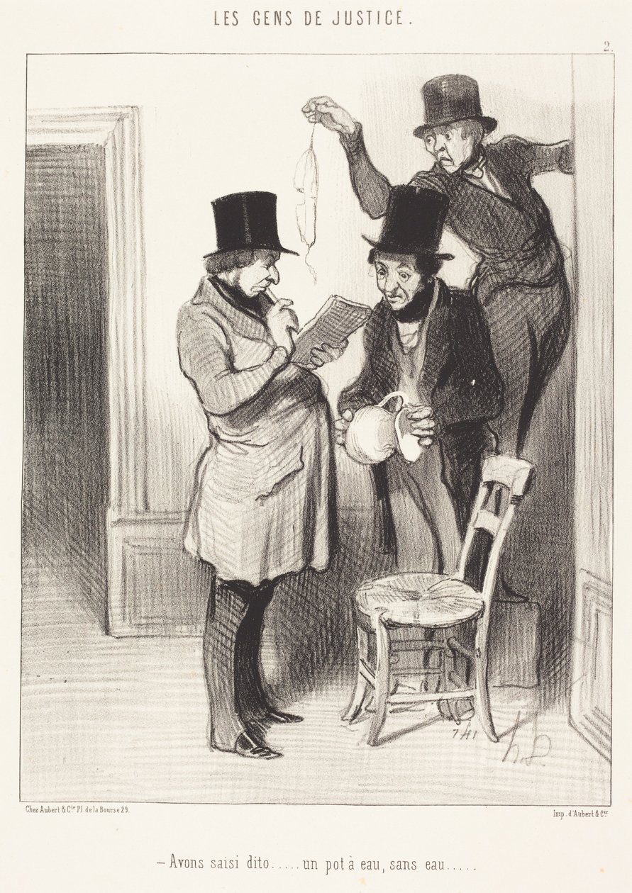 Zabavili jsme zmíněný... džbán na vodu, bez vody od Honoré Daumier