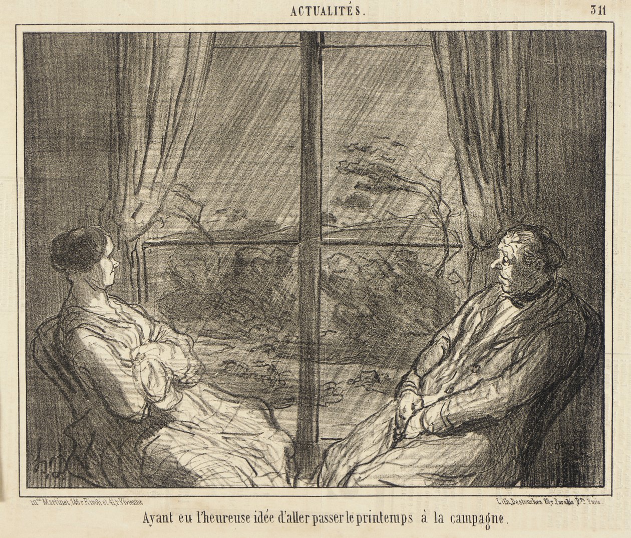 Napadlo mě, že bych mohl strávit jaro na venkově od Honoré Daumier