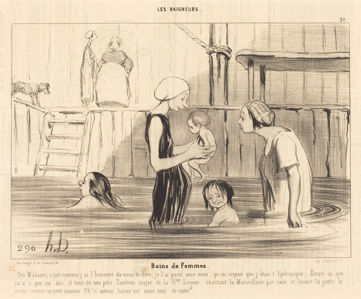 Ženské lázně od Honoré Daumier