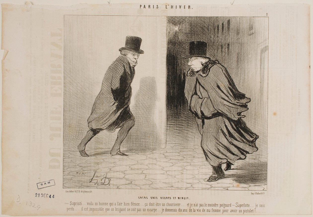 Mezi 11. hodinou a půlnocí od Honoré Daumier