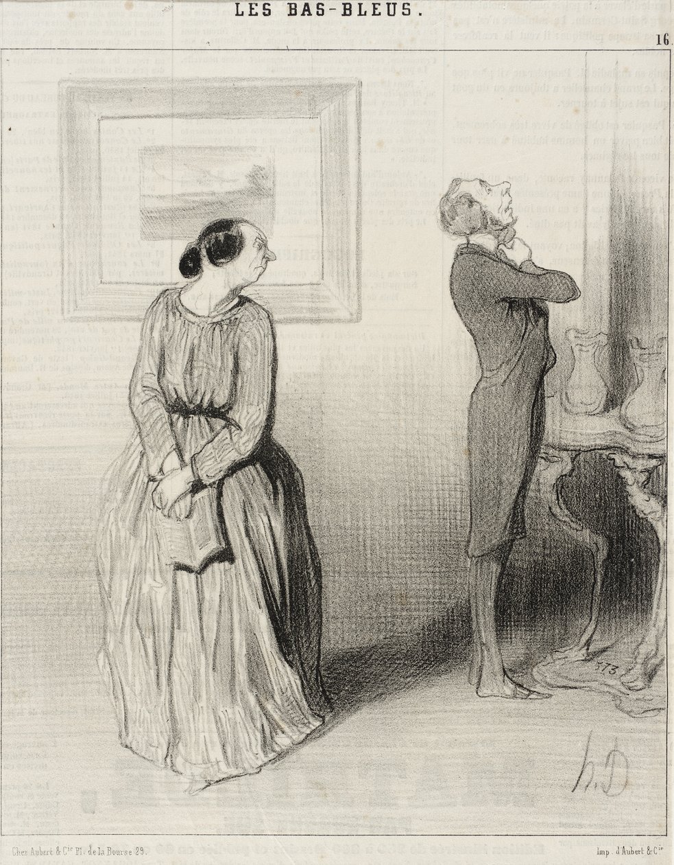 Miláčku ... pojď mi upravit růžici! ... od Honoré Daumier