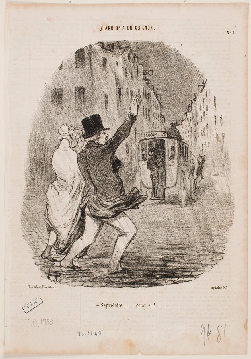 Sakra! Je to plné! od Honoré Daumier