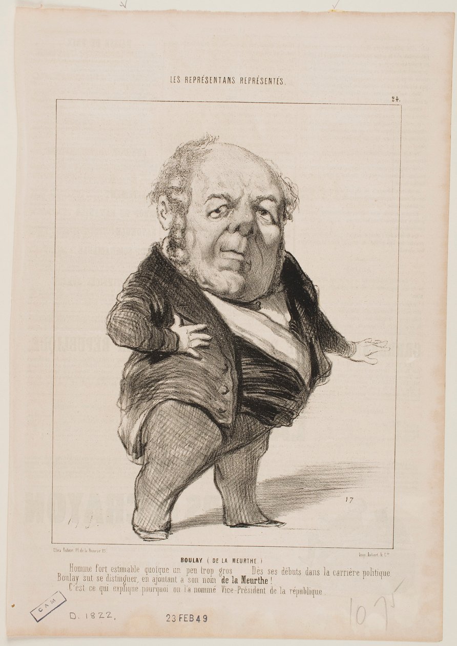Boulay (de la Meurthe) od Honoré Daumier