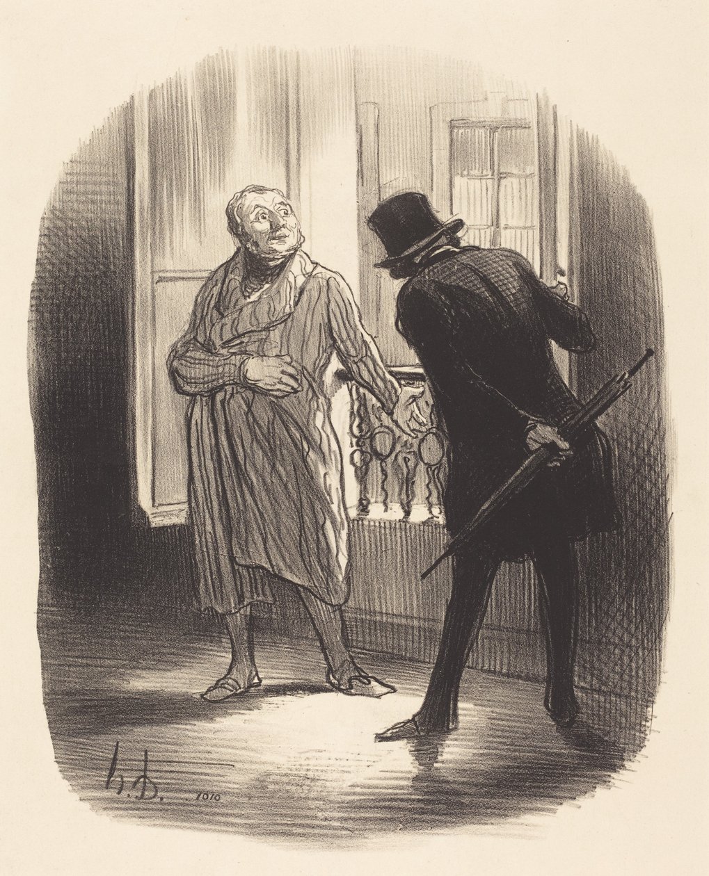 Toto bydlení je na Place Royale trochu drahé... od Honoré Daumier