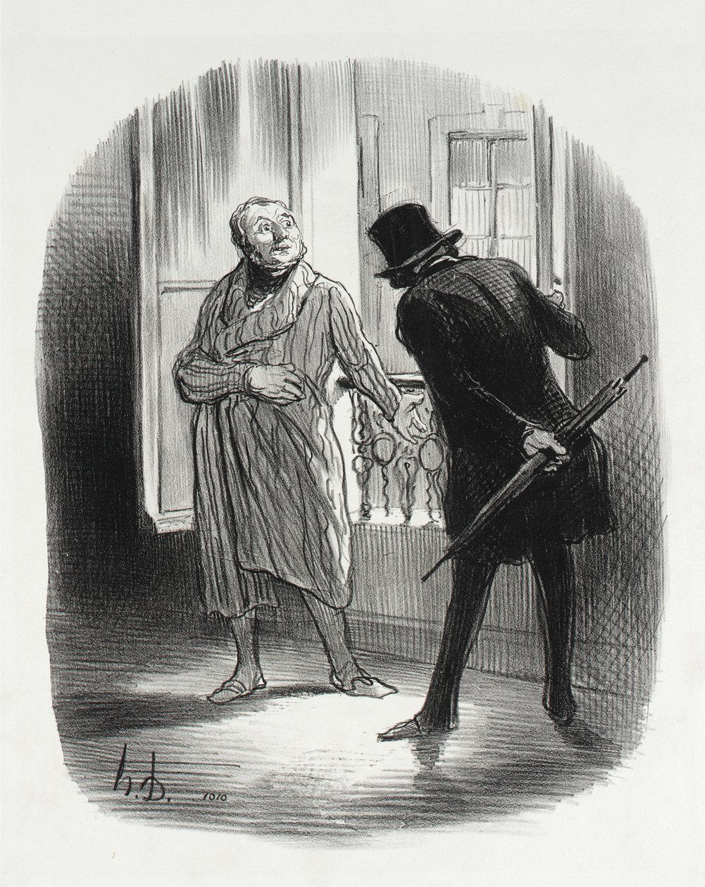 Toto bydlení je na Královské náměstí trochu drahé... od Honoré Daumier