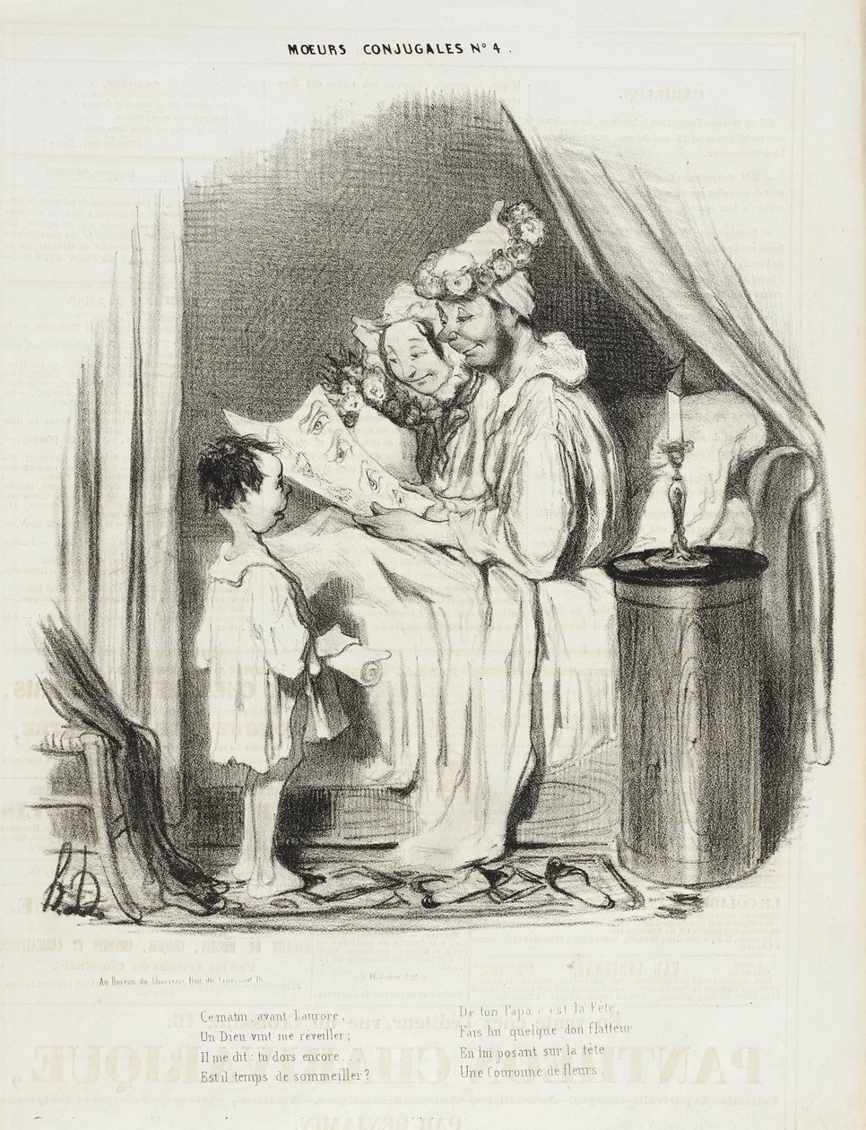 Dnes ráno, před úsvitem, přišel Bůh, aby mě probudil... od Honoré Daumier