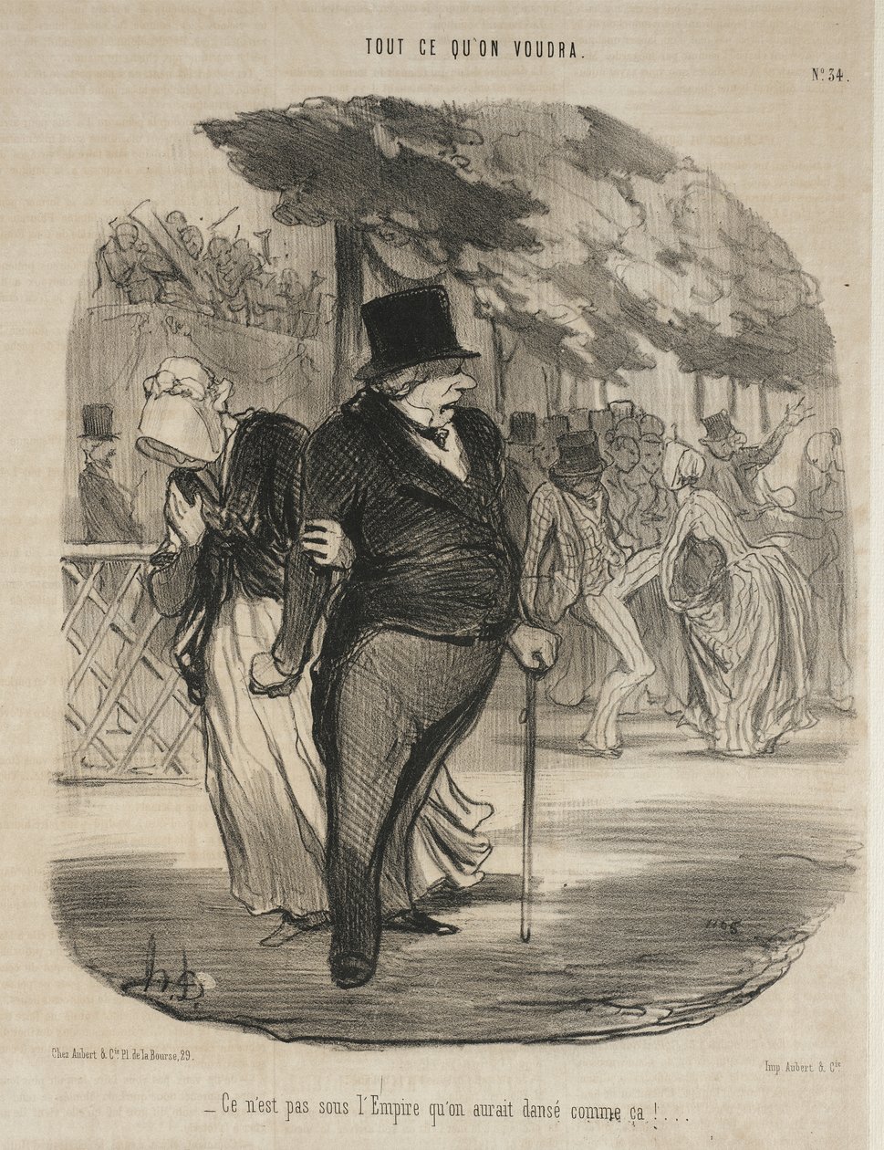 Za císařství by se takto netančilo! ... od Honoré Daumier