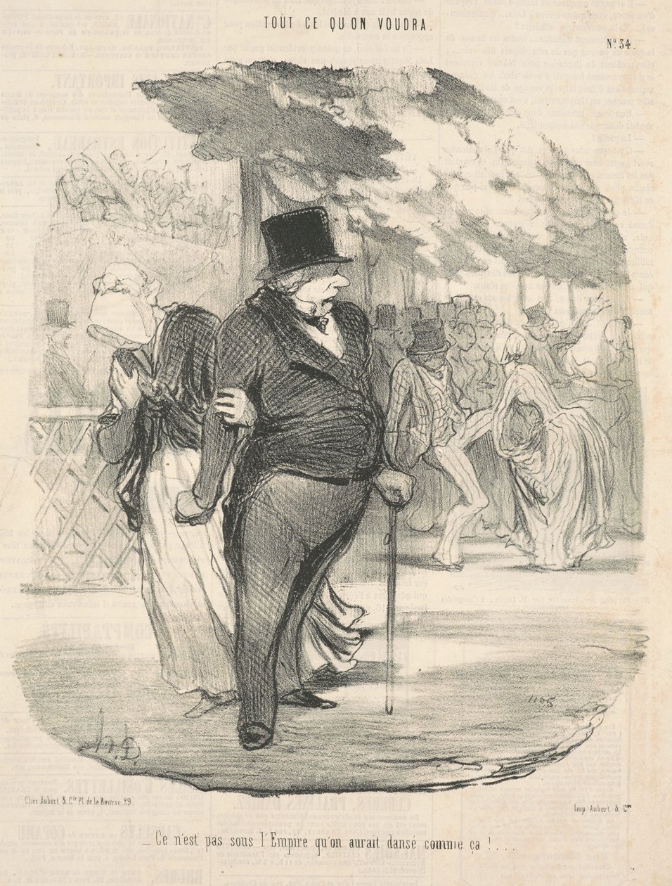Není pod říší, že bychom tak tančili! ... od Honoré Daumier