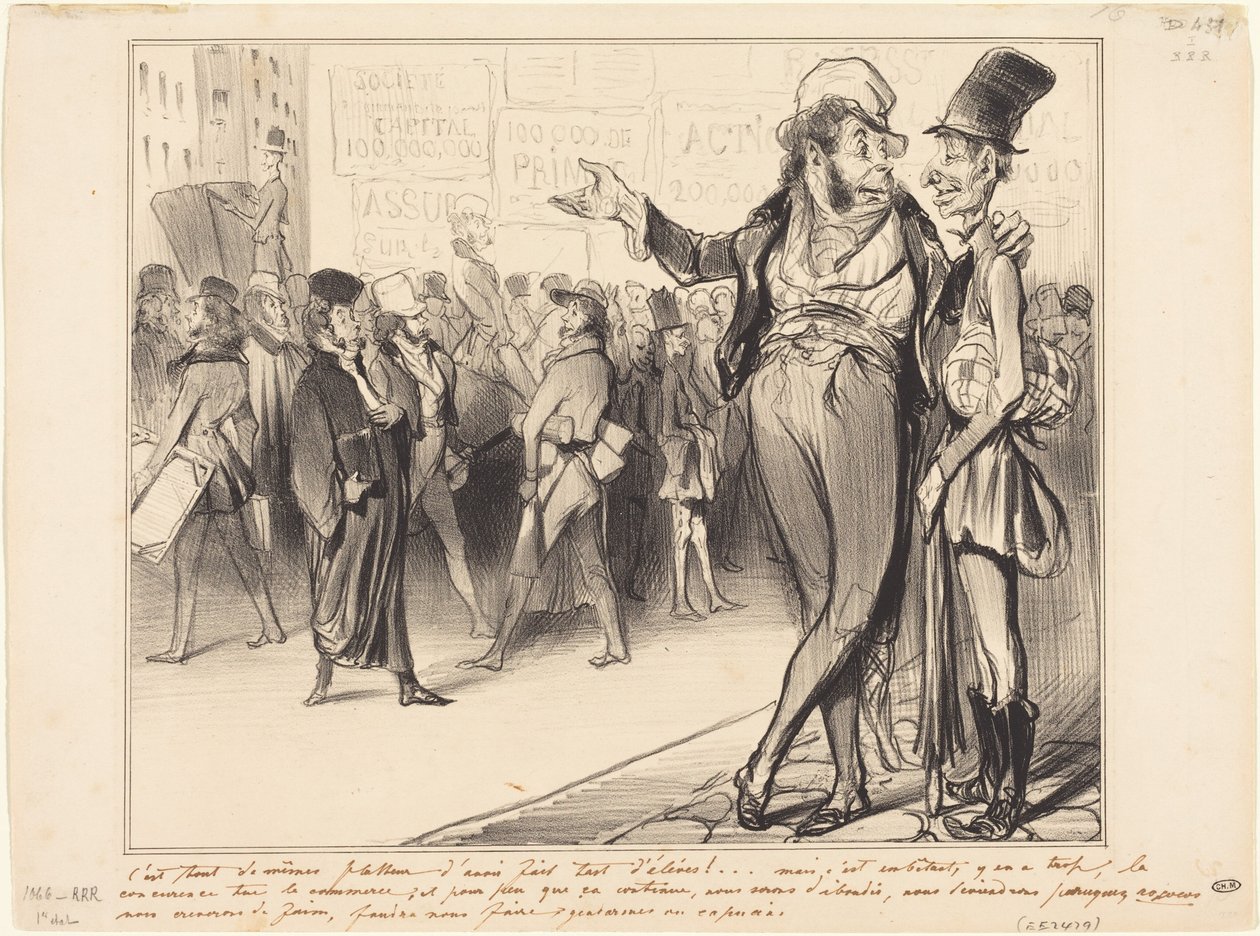Je přece lichotivé mít tolik žáků!... od Honoré Daumier
