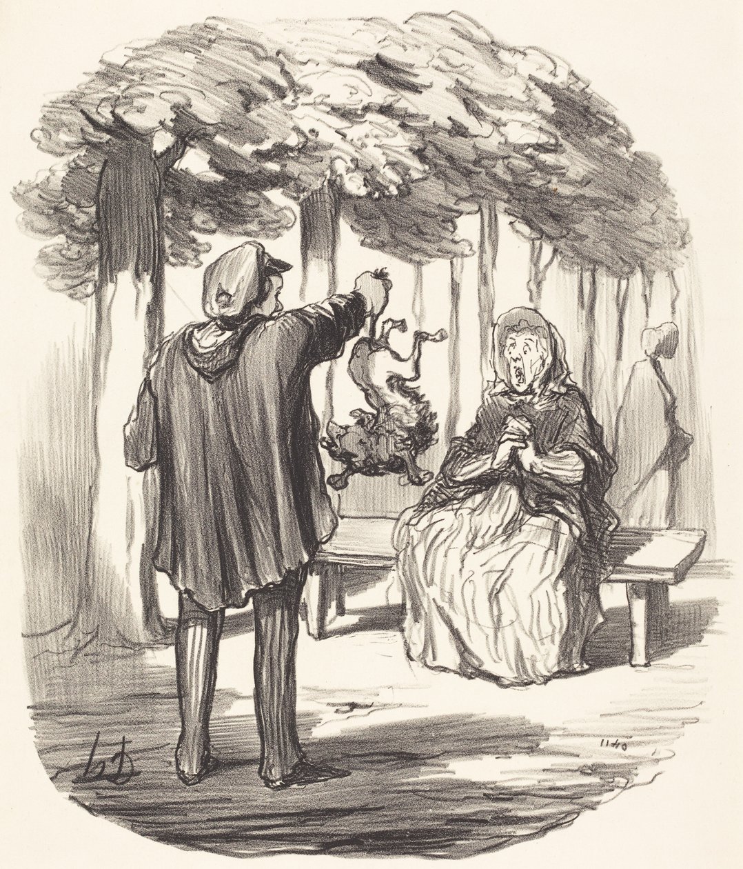 Je to tamhle váš pes? od Honoré Daumier