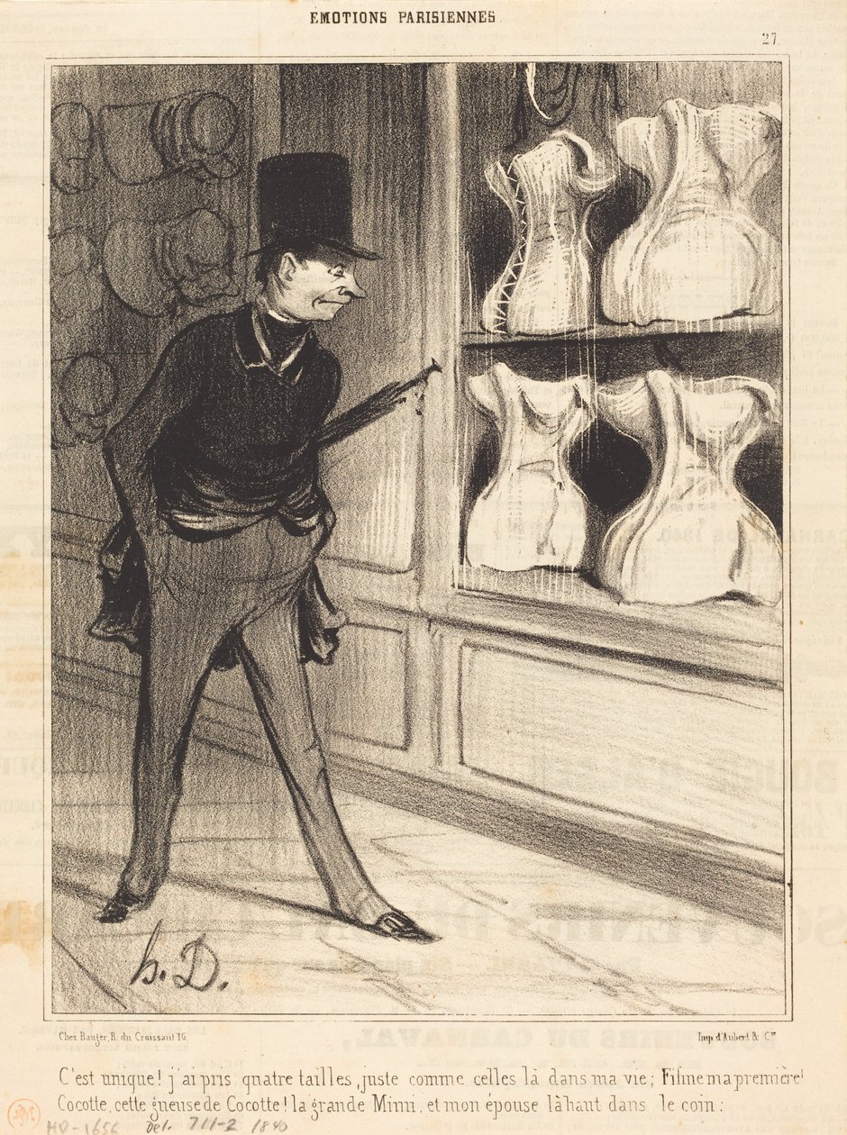 To je jedinečné! Vzal jsem čtyři velikosti... od Honoré Daumier