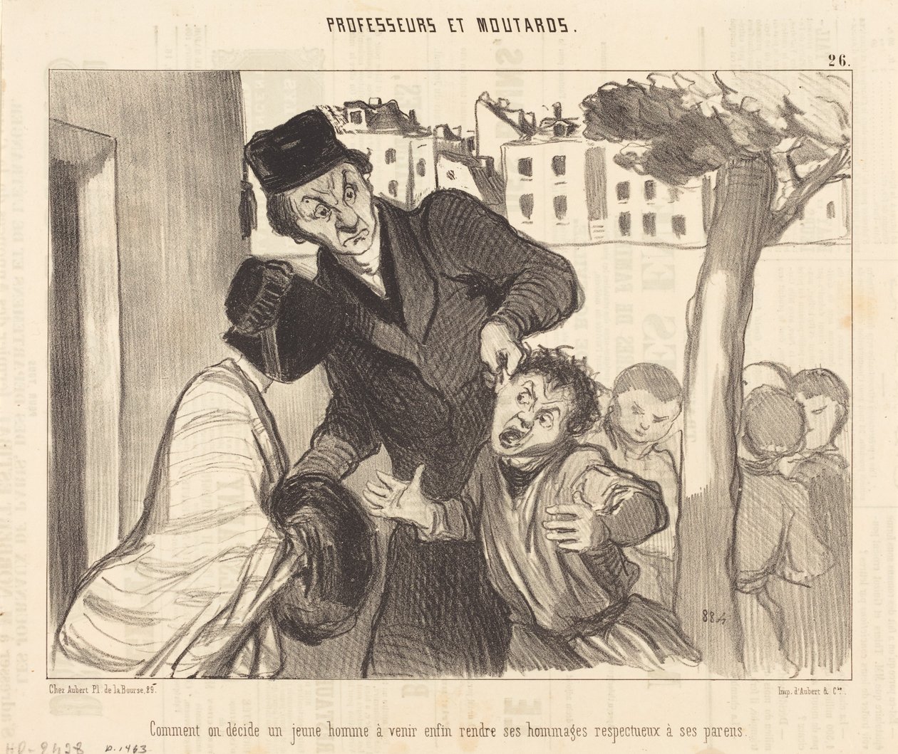 Jak ses rozhodl, že mladý muž přijde... od Honoré Daumier