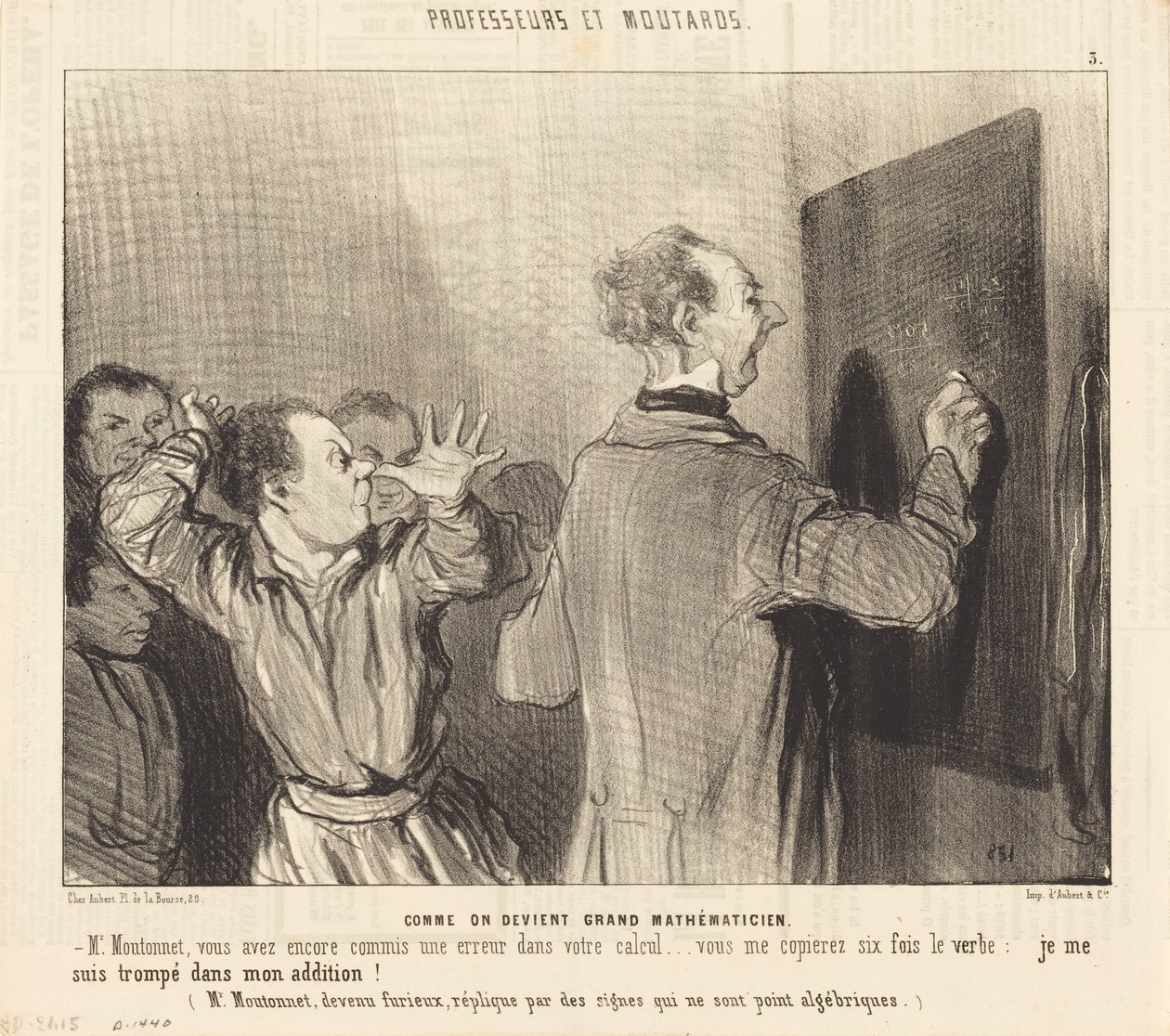Jak se člověk stane velkým matematikem od Honoré Daumier