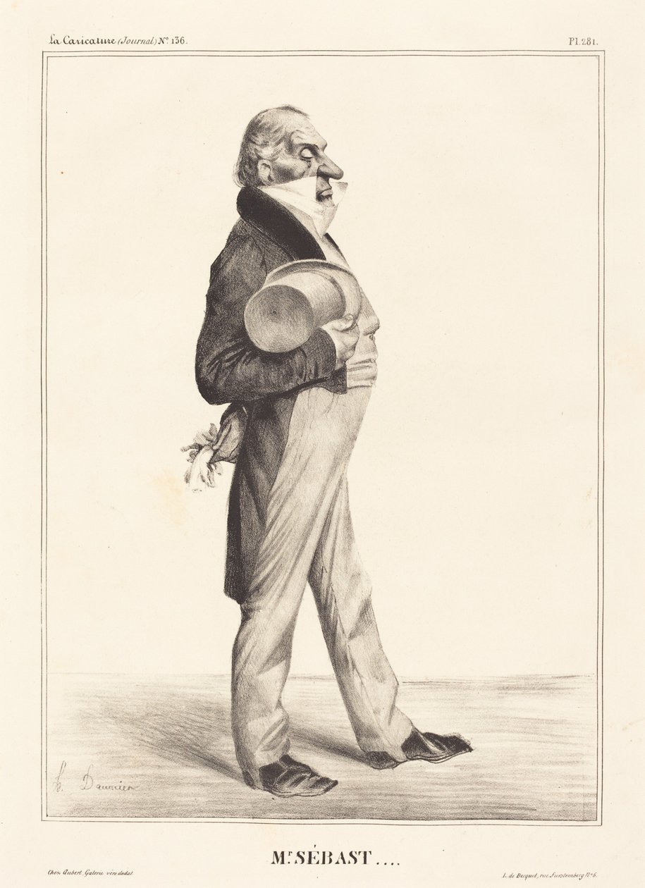 Hrabě Horace Sébastiani od Honoré Daumier