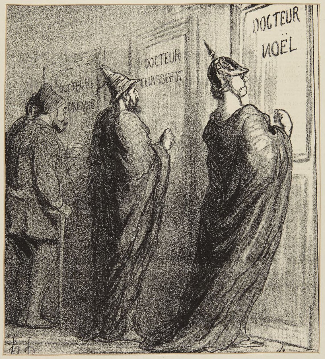 „Neplacené konzultace“ od Honoré Daumier