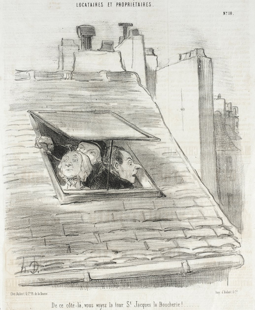 Z této strany vidíte věž sv. Jakuba... od Honoré Daumier