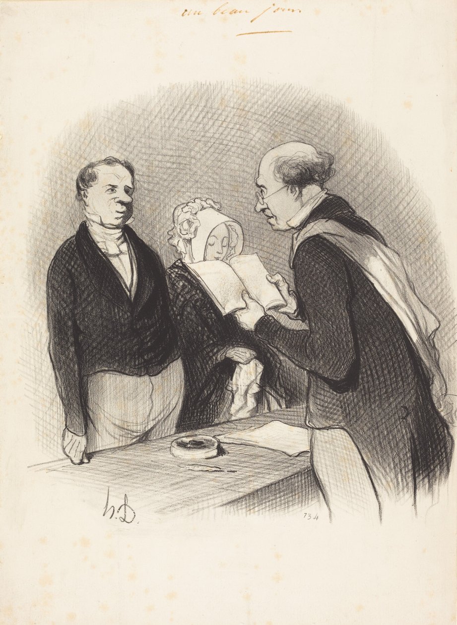 V přítomnosti pana starosty od Honoré Daumier